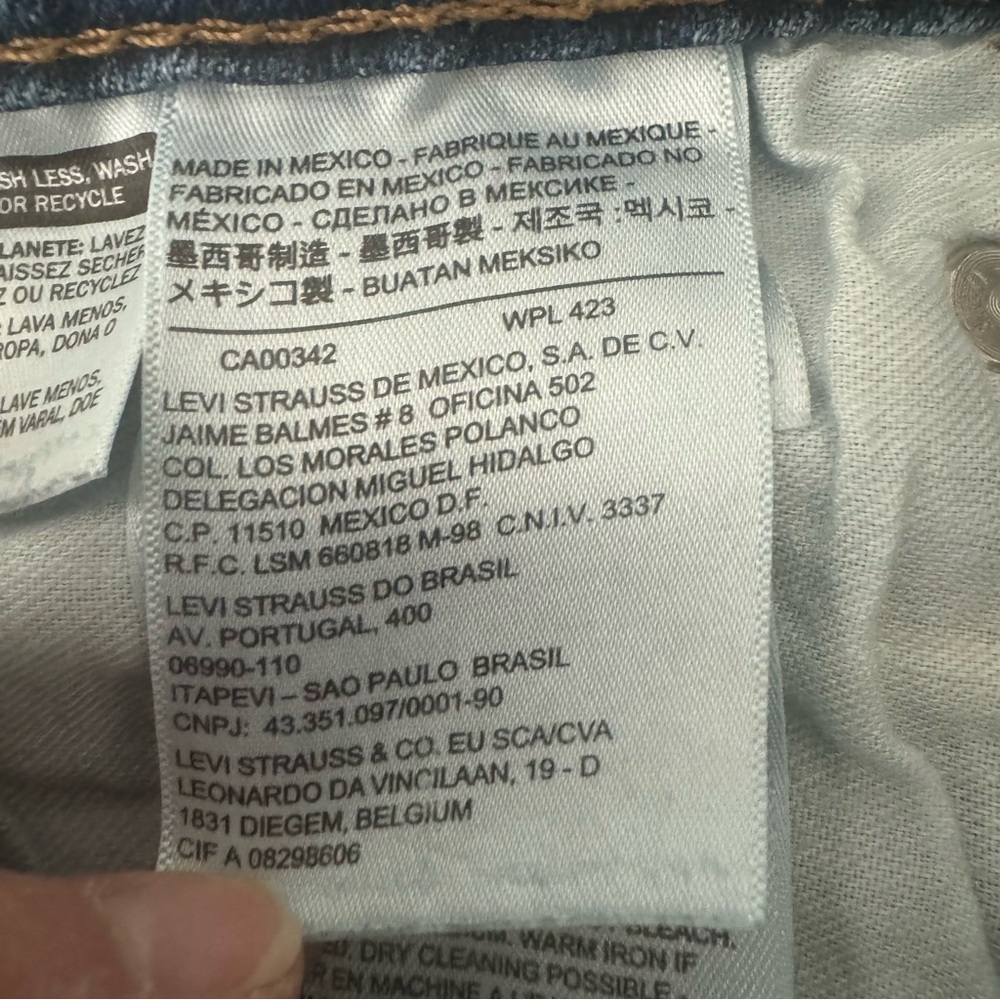 LEVI’S 505 Red Tab Straight Leg Jeans Denim Classic Fit Size 34x32 - Picture 15 of 15